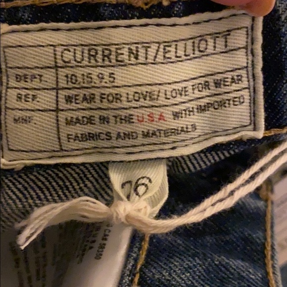 Current Elliott Jeans NWT Straight Leg Jeans 26 New - Picture 8 of 9